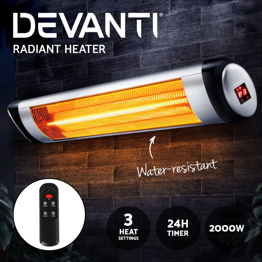 Devanti Electric Strip Heater 2000W - SportZone.co.nz