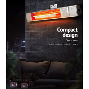 Devanti Electric Strip Heater Infrared Radiant Heaters 2000W - SportZone.co.nz