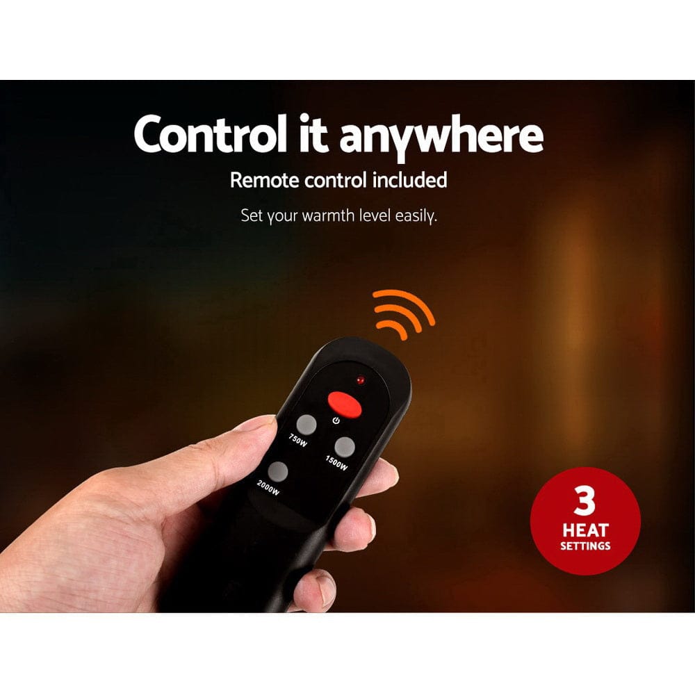 Devanti Electric Strip Heater Infrared Radiant Heaters 2000W - SportZone.co.nz