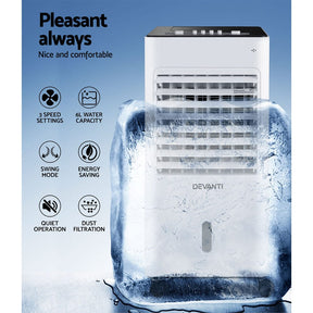 Devanti Evaporative Air Cooler Conditioner 6L - SportZone.co.nz