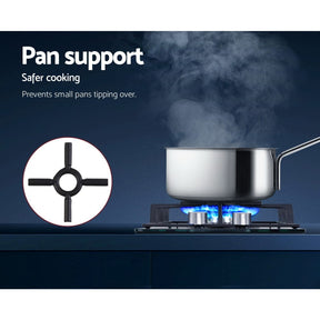 Devanti Gas Cooktop 30cm 2 Burner Black - SportZone.co.nz