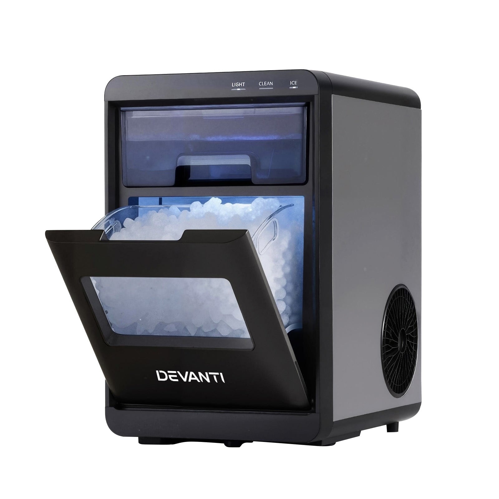 Devanti Ice Maker Machine 20kg Chewable Nugget Ice Countertop w/Self Cleaning - SportZone.co.nz