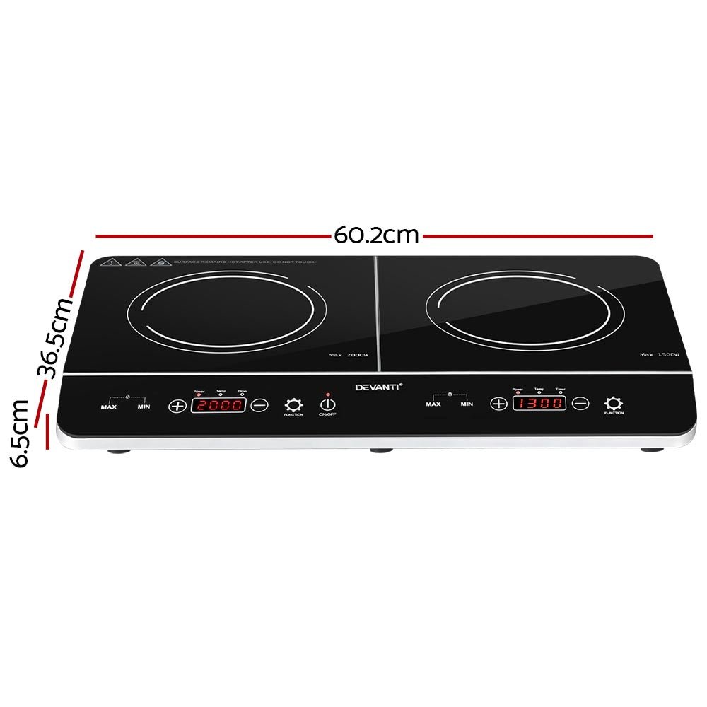 Devanti Induction Cooktop 60cm Portable Cooker - SportZone.co.nz