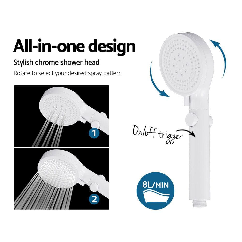 Devanti Portable Gas Water Heater 8L/Min With Pump LPG System Black - SportZone.co.nz