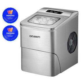 Devanti Portable Ice Cube Maker - Silver - SportZone.co.nz