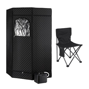 Devanti Portable Steam Sauna Tent 1000W 3L Steamer Pot Full Body Home SPA Timer - SportZone.co.nz