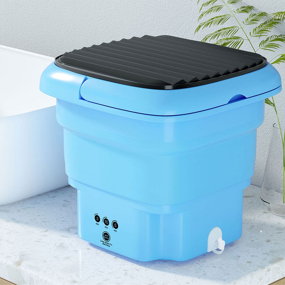 Devanti Portable Washing Machine 4.5L Blue - SportZone.co.nz