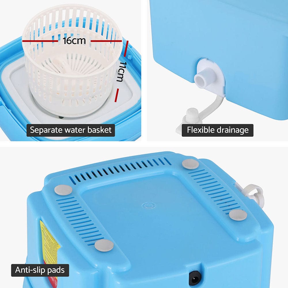 Devanti Portable Washing Machine 4.5L Blue - SportZone.co.nz