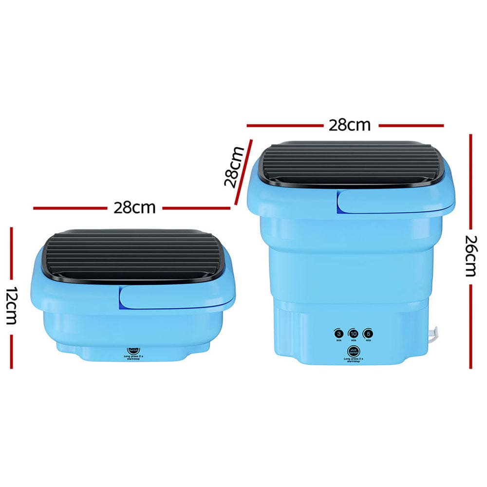 Devanti Portable Washing Machine 4.5L Blue - SportZone.co.nz