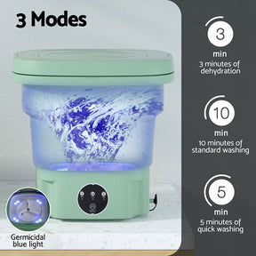 Devanti Portable Washing Machine 8L Green - SportZone.co.nz