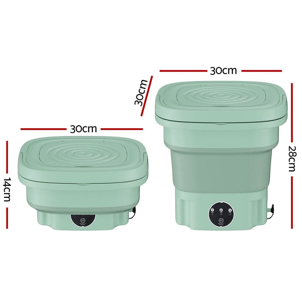 Devanti Portable Washing Machine 8L Green - SportZone.co.nz