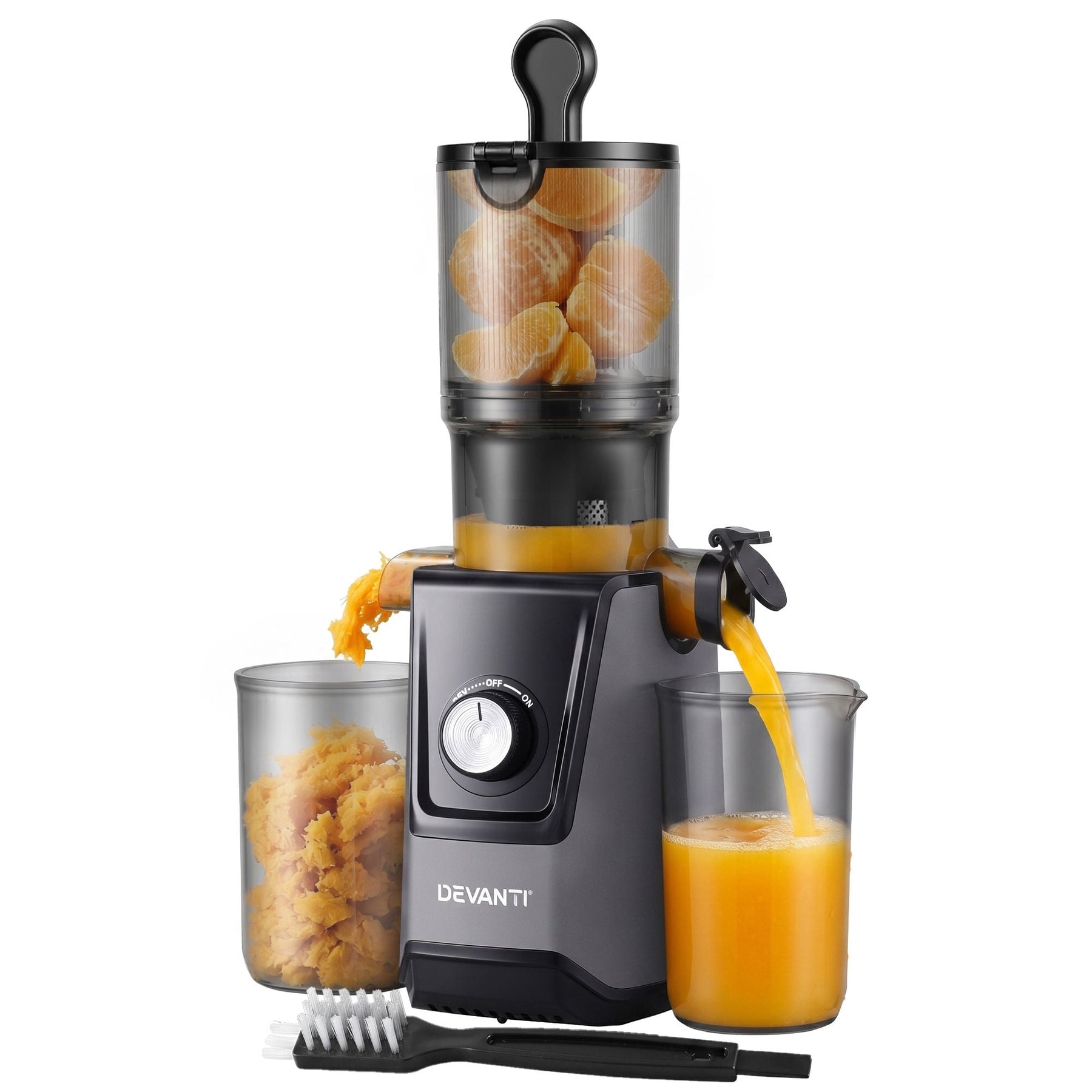 DEVANTI Slow Juicer Cold Press 200W for Fruit Vegetable Juice - SportZone.co.nz
