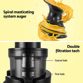 Devanti Slow Juicer Cold Press Fruit Juicer - SportZone.co.nz