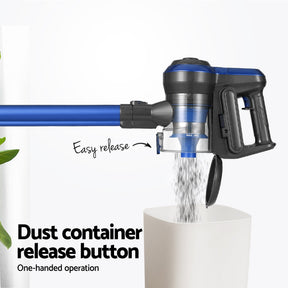 Devanti Stick Vacuum Cleaner Brushless Cordless 250W Blue - SportZone.co.nz