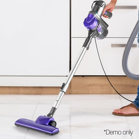 Devanti Stick Vacuum Cleaner Handheld Corded 450W Purple - SportZone.co.nz