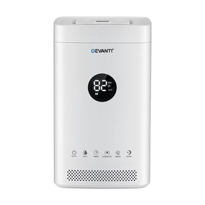 Devanti Ultrasonic Humidifier Air Purifier Top Fill Auto Humidity 3.5L White - SportZone.co.nz