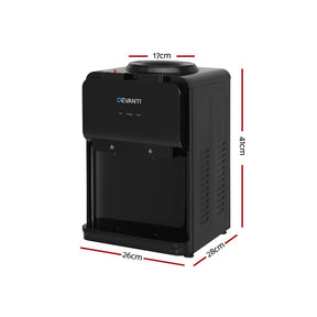 Devanti Water Cooler Dispenser Bench Top Black - SportZone.co.nz