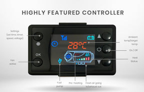 Diesel Air Heater 12V Caravan Air Motorhome 5kW All - in - one Car Camper Parking Trailer Heating - SportZone.co.nz