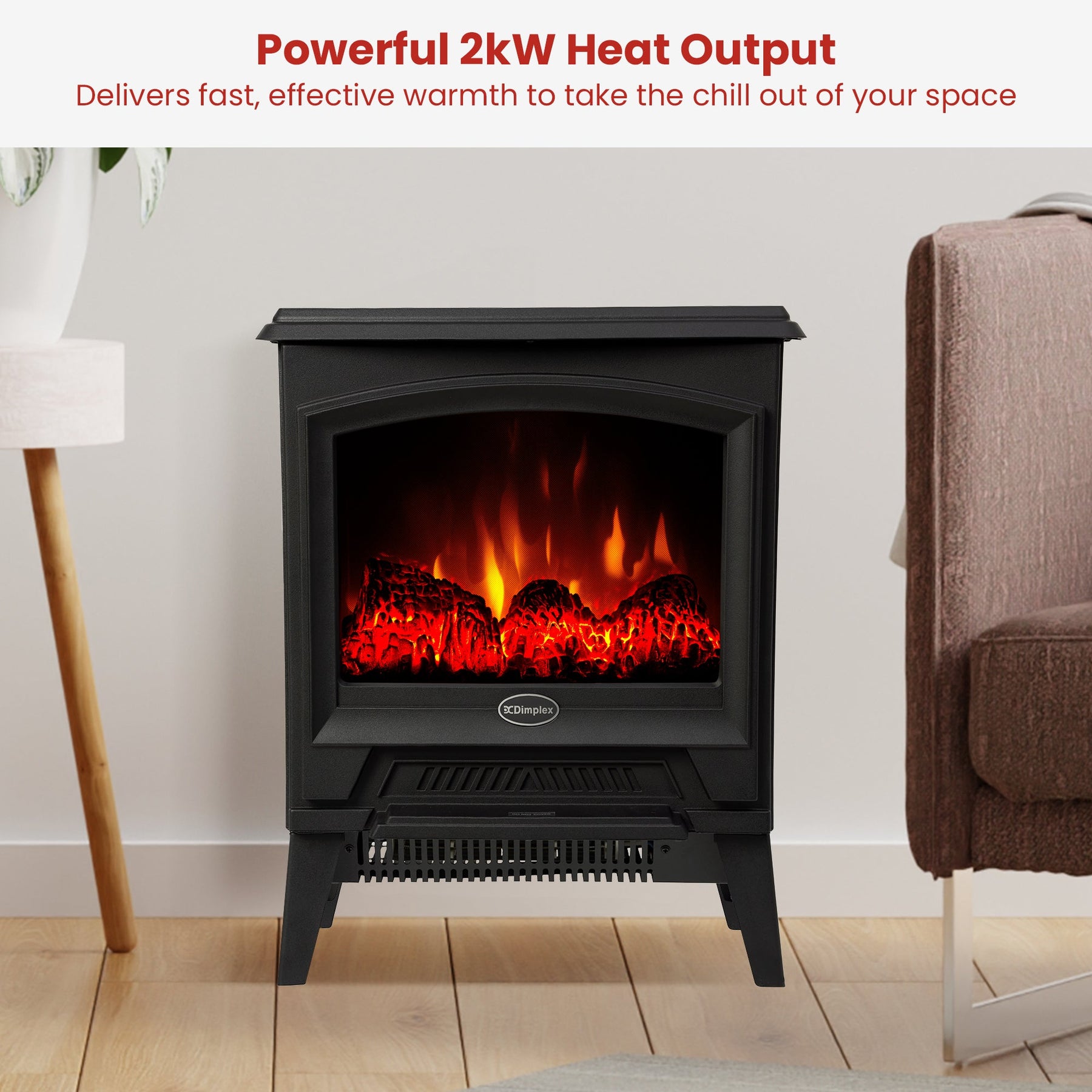 Dimplex 2kW Casper Optiflame Portable Electric Stove - SportZone.co.nz