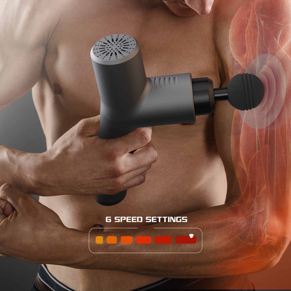Electric fascia gun with hot and cold therapy, designed for fitness, exercise, and muscle relaxation. - SportZone.co.nz