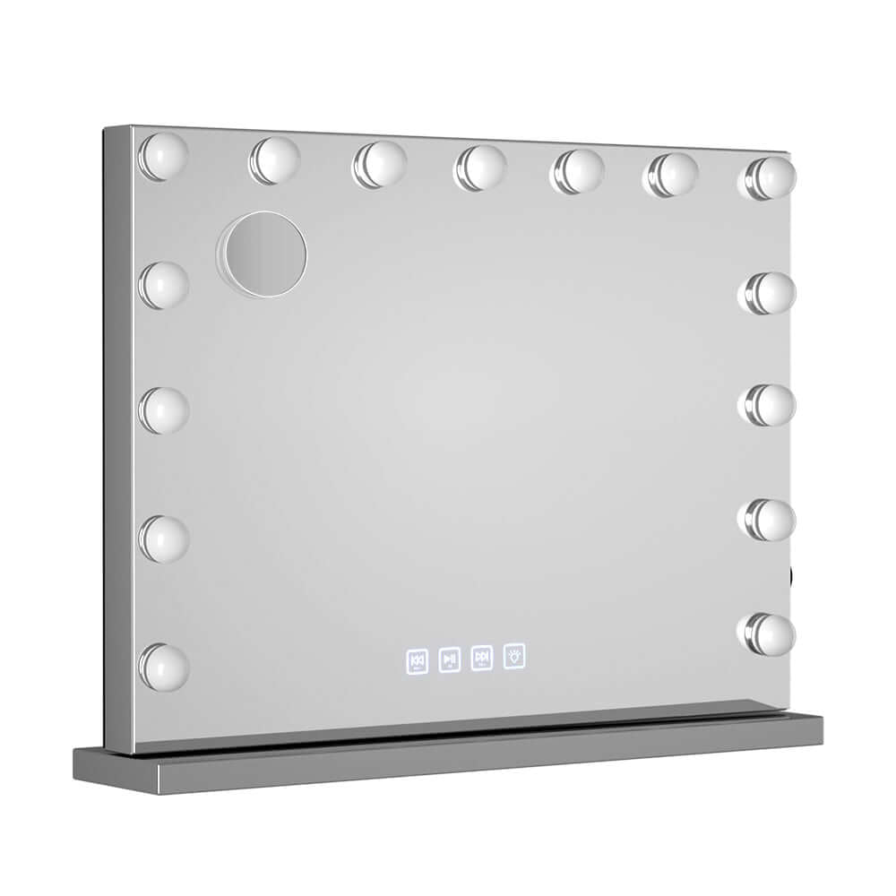 Embellir Bluetooth Makeup Mirror 58x46cm Hollywood Vanity with LED Light Wall - SportZone.co.nz