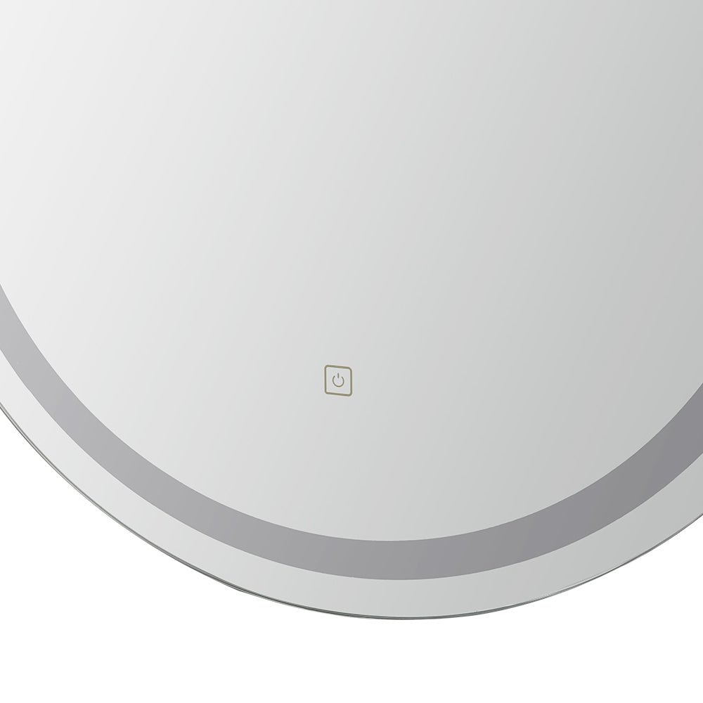 Embellir LED Wall Mirror With Light 50X75CM Bathroom Decor Oval Mirrors Vanity - SportZone.co.nz