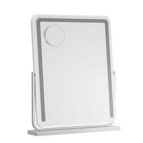 Embellir Makeup Mirror 40x50cm Hollywood Vanity with LED Light Strip Rotation - SportZone.co.nz