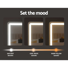 Embellir Makeup Mirror 40x50cm Hollywood Vanity with LED Light Strip Rotation - SportZone.co.nz