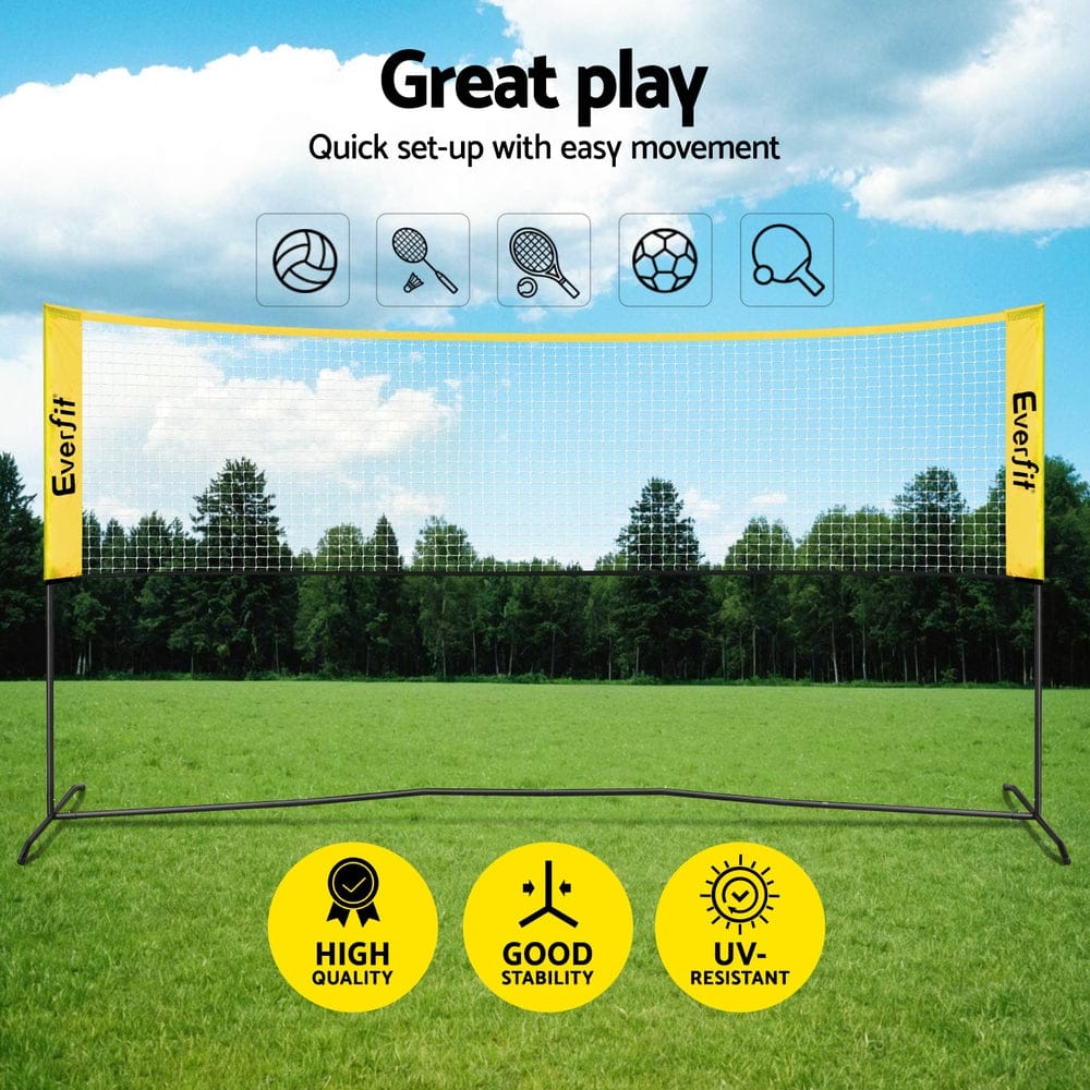 Everfit 10ft Portable Pickle Ball Net Adjustable Multi - Sport for Badminton Tennis Pickleball Volleyball - SportZone.co.nz