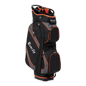 Everfit 14 Ways Dividers Golf Bag Stand Insulated Carry Bag Zippered Rain Cover - SportZone.co.nz