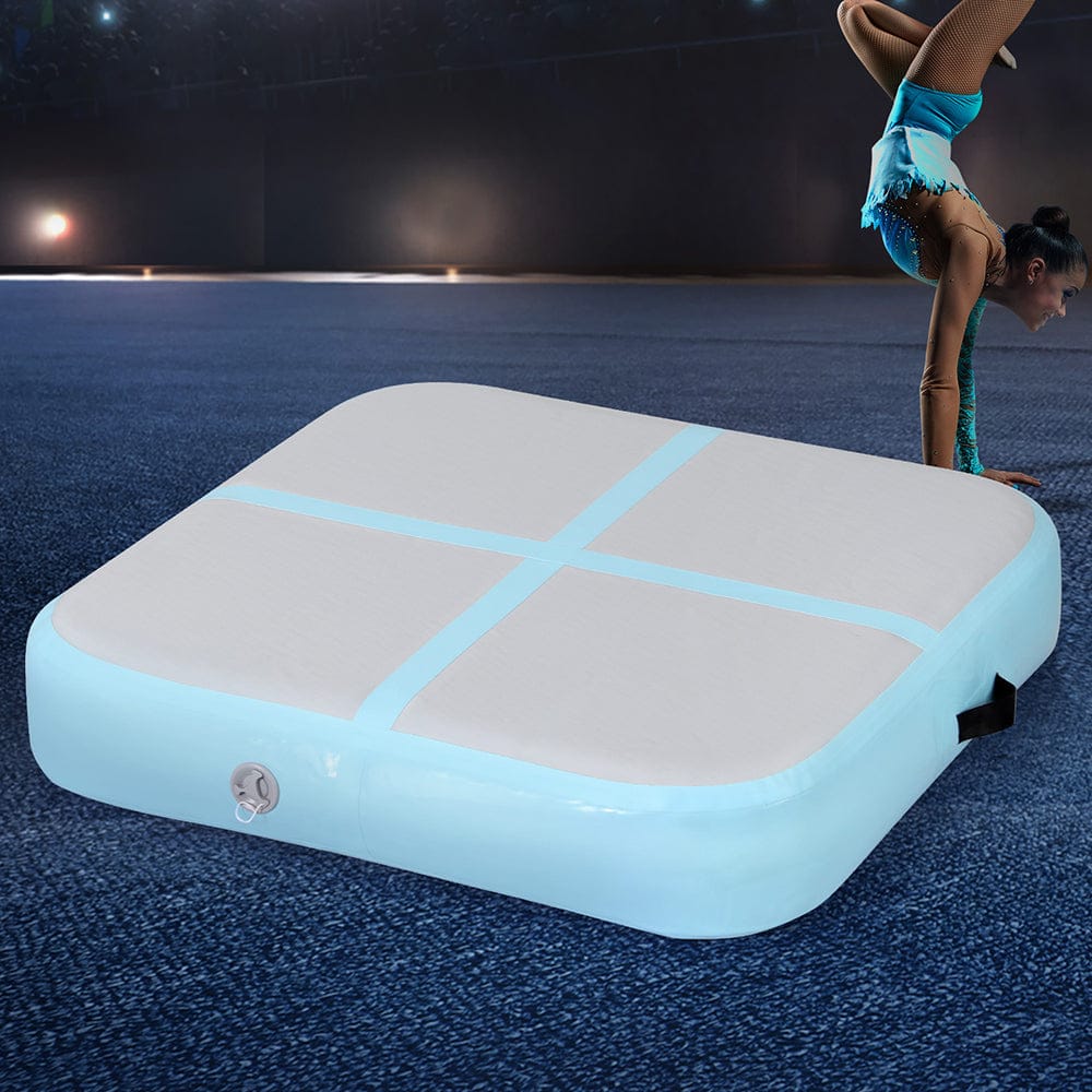 Everfit 1m Air Track Mat Inflatable Gymnastics Tumbling Mat Green - SportZone.co.nz