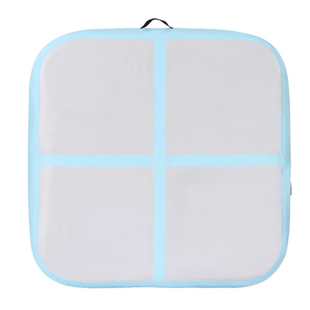 Everfit 1m Air Track Mat Inflatable Gymnastics Tumbling Mat W/ Pump Mint Green - SportZone.co.nz