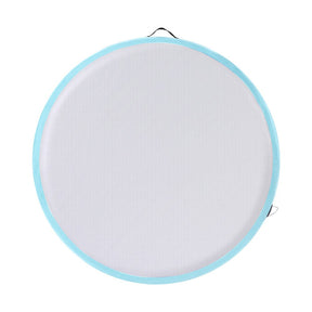 Everfit 1m Air Track Spot Inflatable Gymnastics Tumbling Mat Round W/ Pump Green - SportZone.co.nz