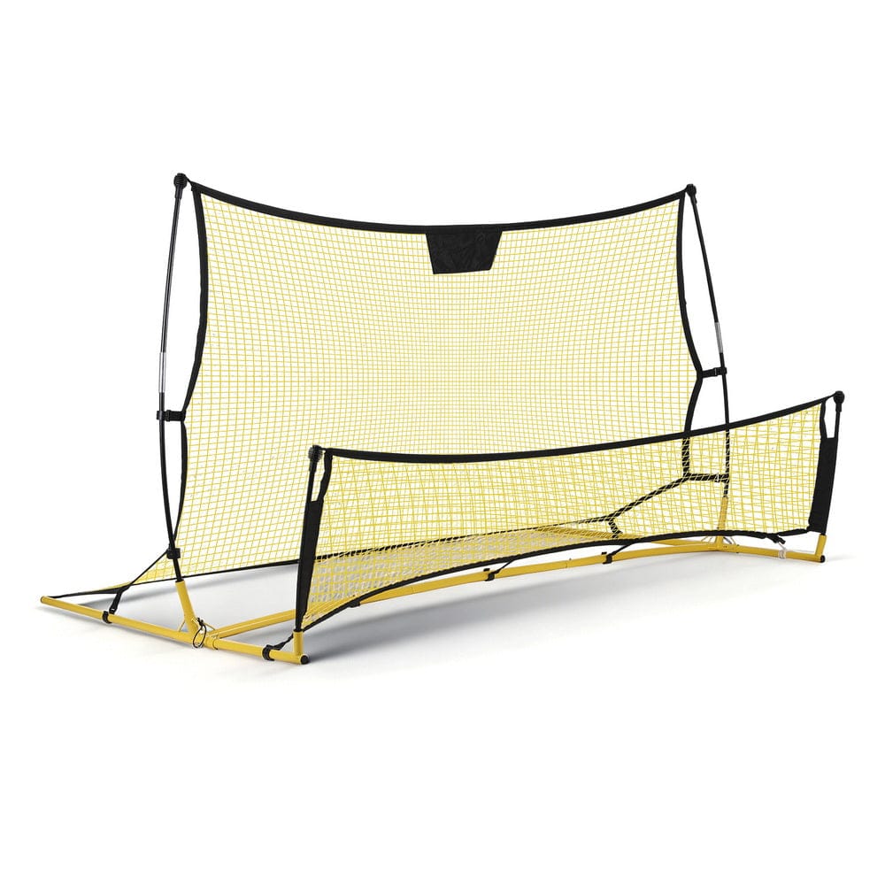 Everfit 2.1m Football Soccer Net Portable Goal Net Rebounder Sports Training Yellow - SportZone.co.nz