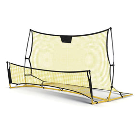 Everfit 2.1m Football Soccer Net Portable Goal Net Rebounder Sports Training Yellow - SportZone.co.nz