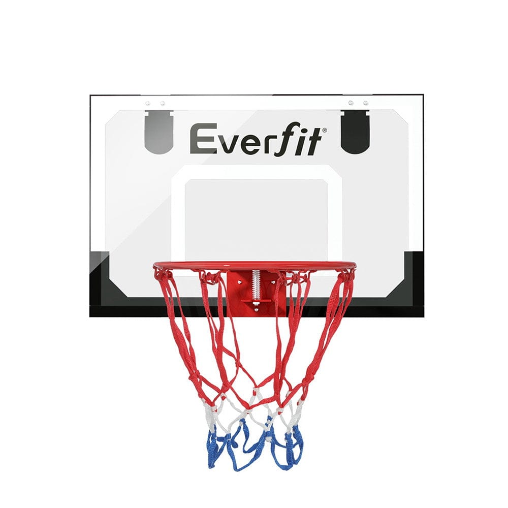 Everfit 23" Mini Basketball Hoop Backboard Door Wall Mounted Sports Kids Black - SportZone.co.nz