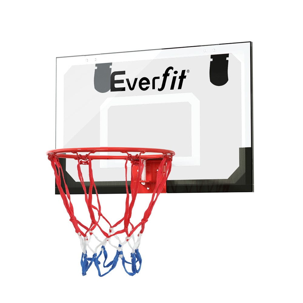 Everfit 23" Mini Basketball Hoop Backboard Door Wall Mounted Sports Kids Black - SportZone.co.nz