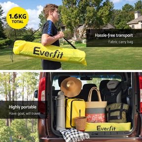 Everfit 2m Football Soccer Net Portable Goal Net Rebounder Sports Training - SportZone.co.nz