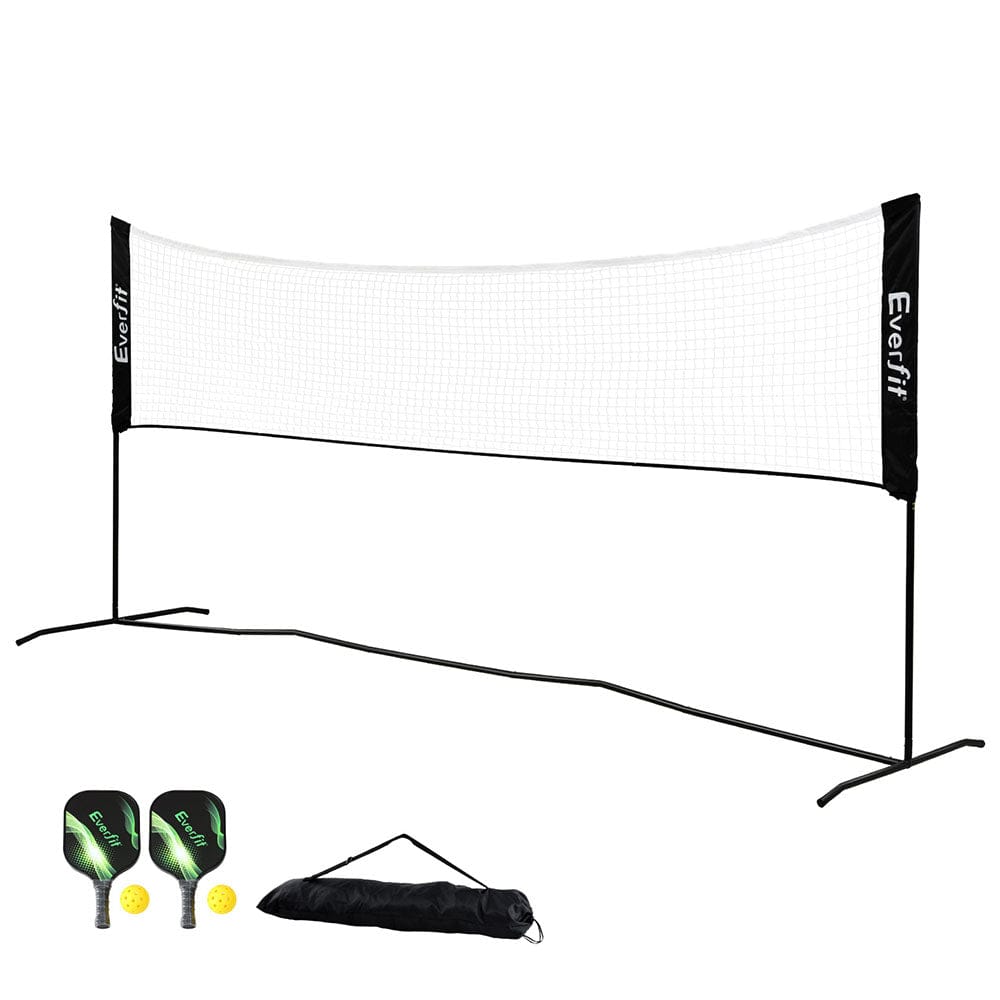 Everfit 3.6M Badminton Tennis Net Portable Volleyball Kit Adjustable Height - SportZone.co.nz