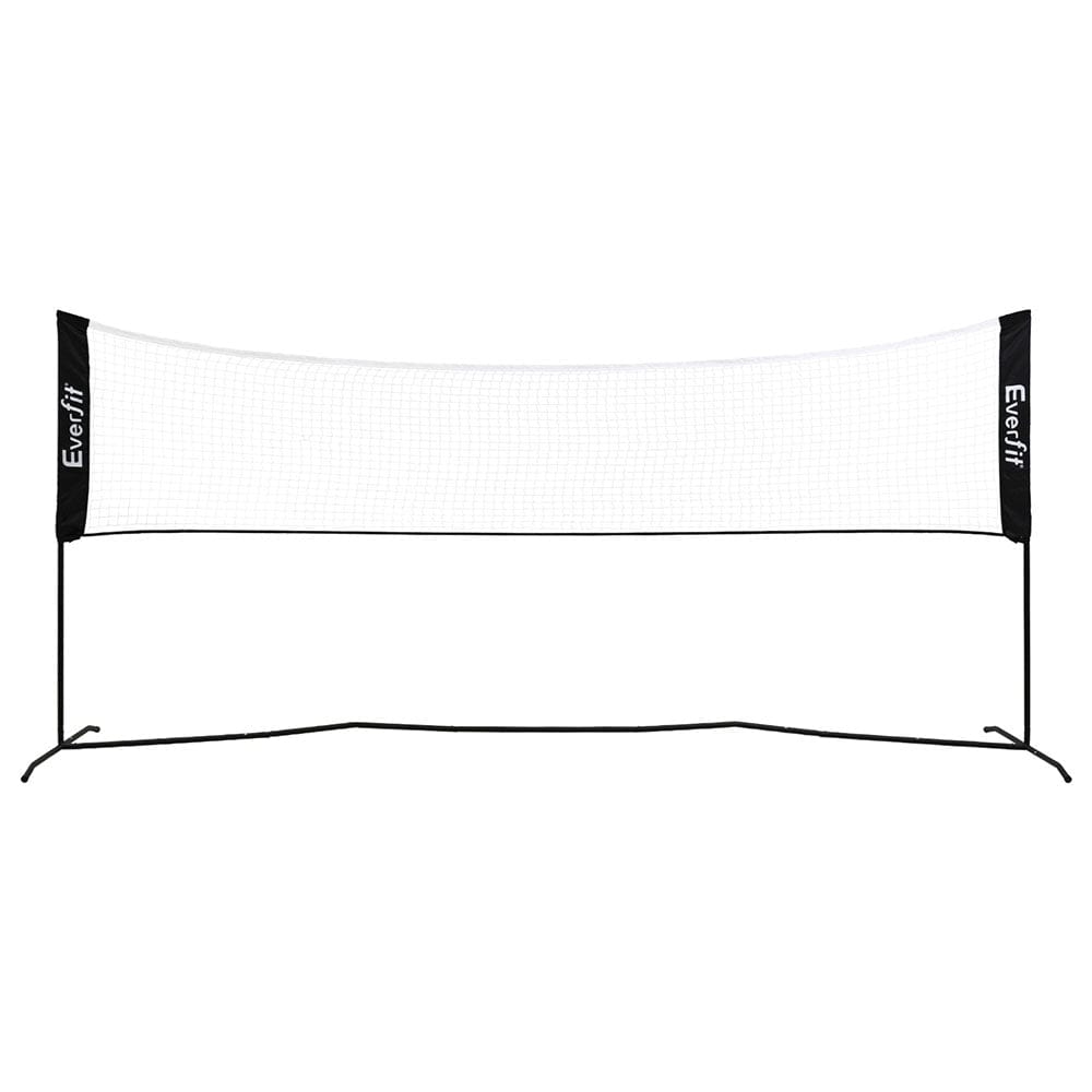 Everfit 3.6M Badminton Tennis Net Portable Volleyball Kit Adjustable Height - SportZone.co.nz