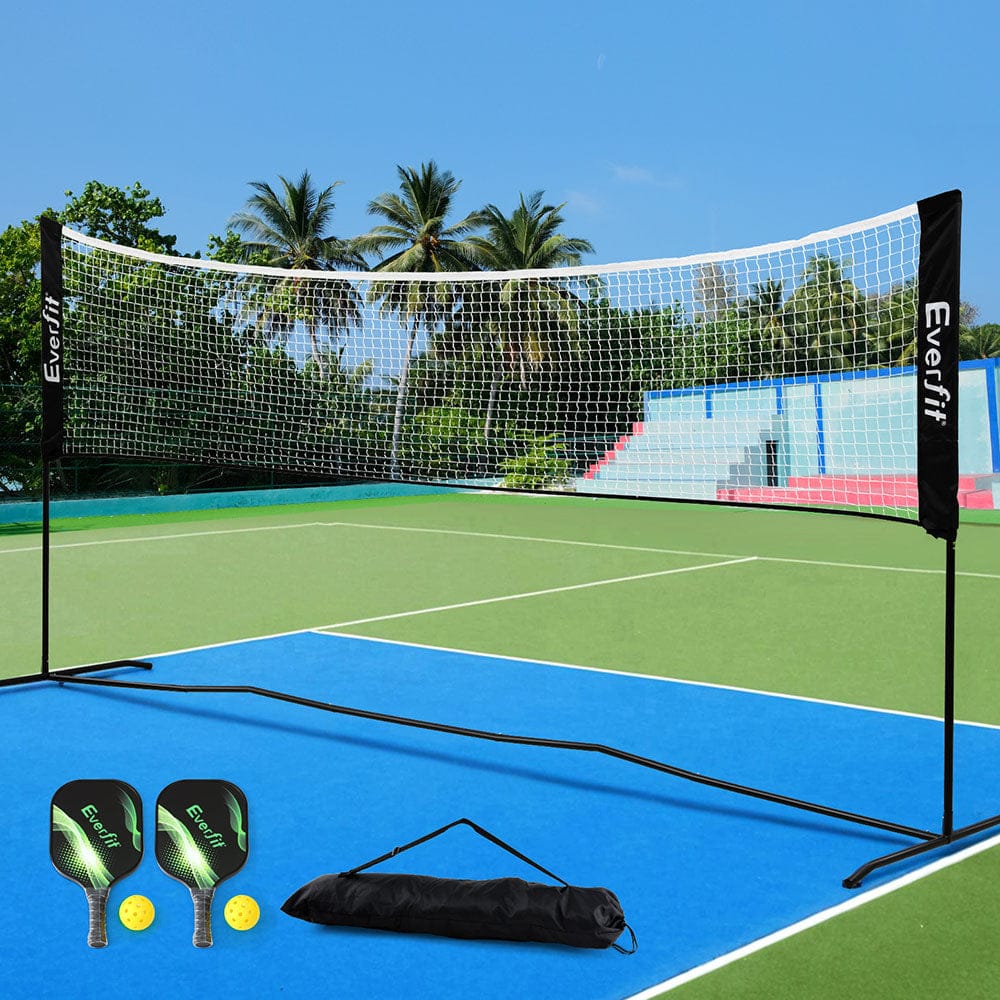 Everfit 3.6M Badminton Tennis Net Portable Volleyball Kit Adjustable Height - SportZone.co.nz