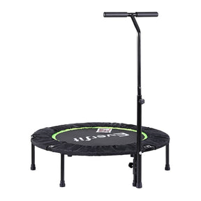 Everfit 40inch Fitness Foldable Trampoline Jumping Rebounder Home Gym Handrail - SportZone.co.nz