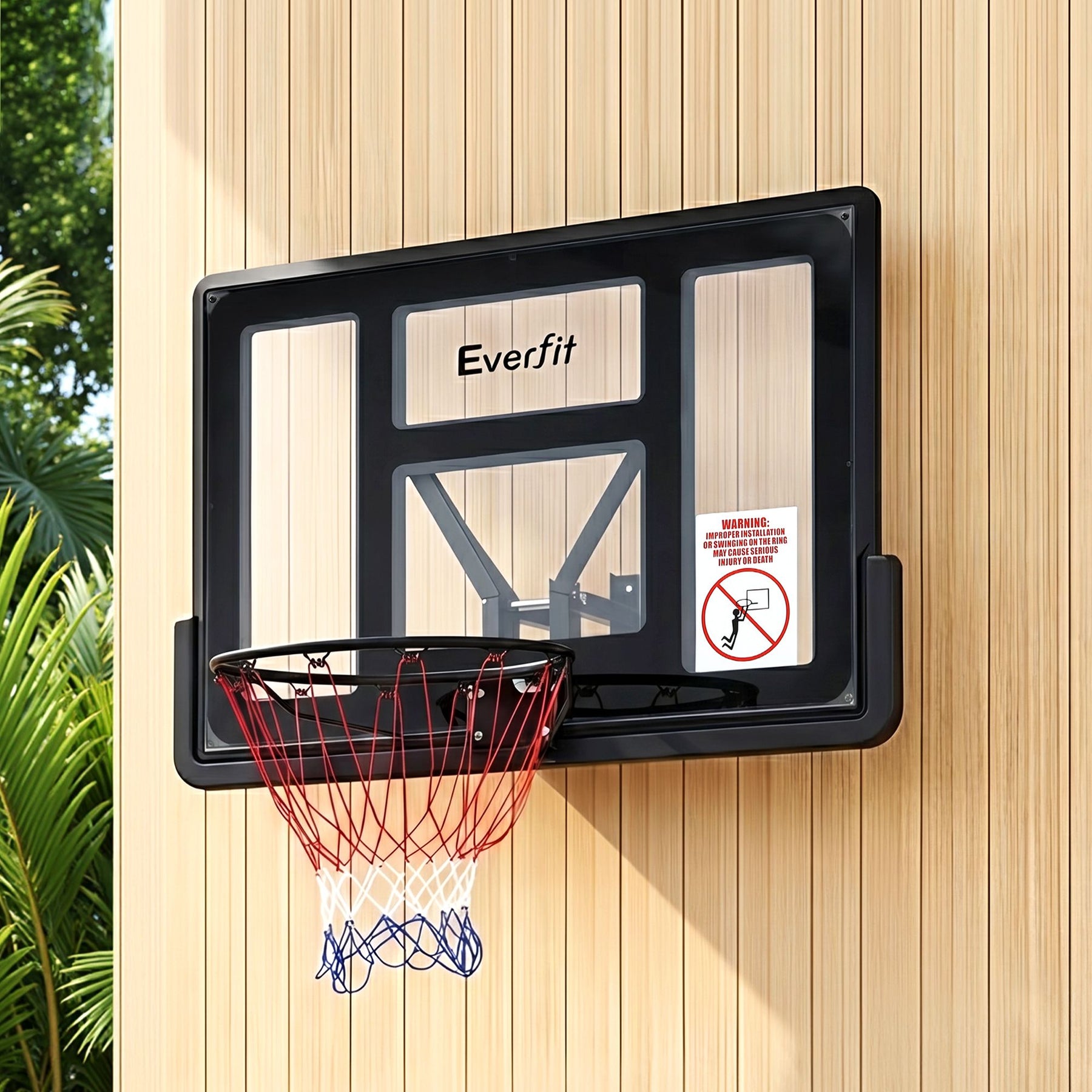 Everfit 43-Inch Wall Mount Kids Basketball Hoop Backboard Indoor Outdoor Sports - SportZone.co.nz