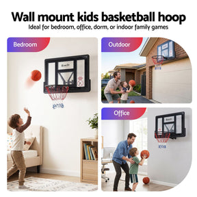 Everfit 43-Inch Wall Mount Kids Basketball Hoop Backboard Indoor Outdoor Sports - SportZone.co.nz