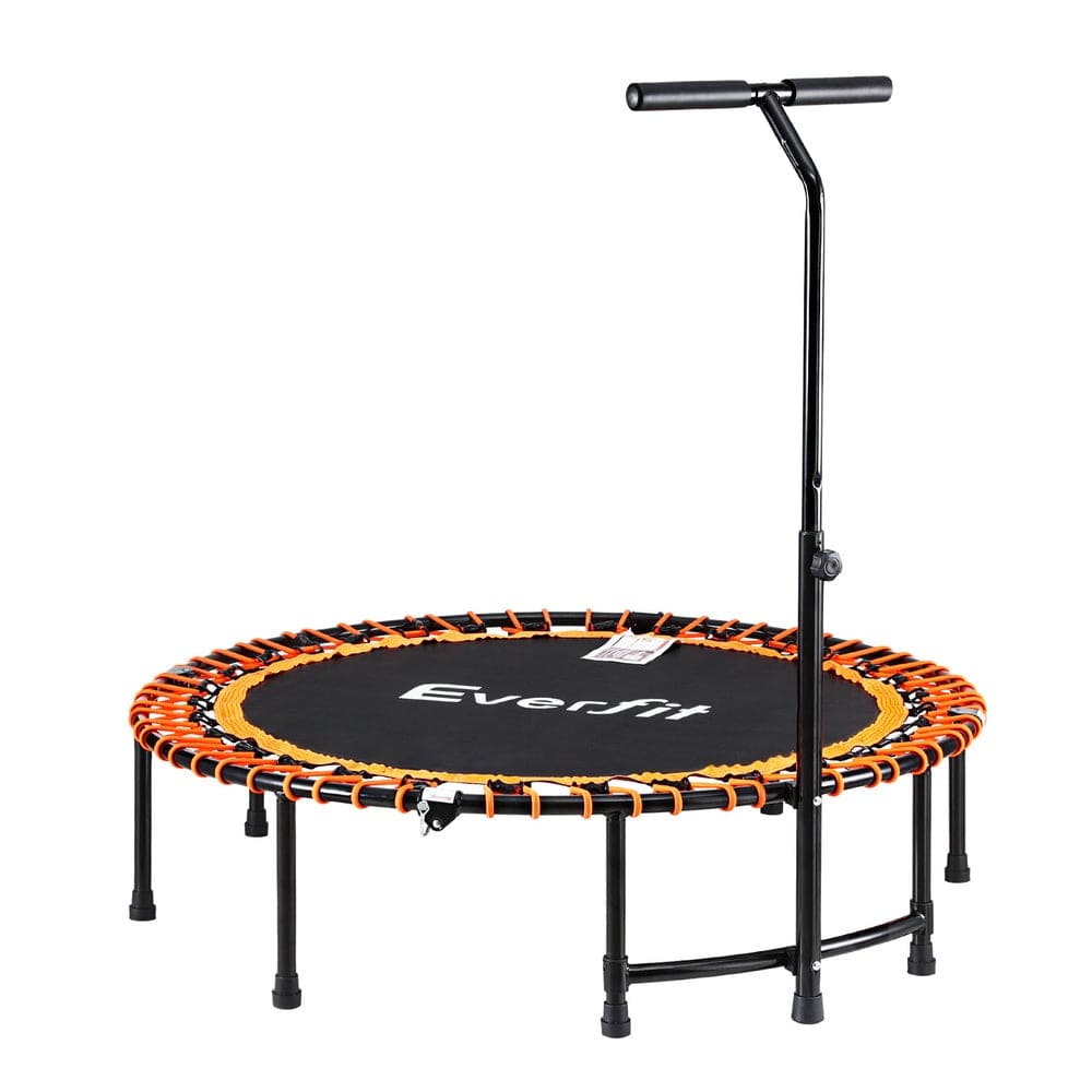 Everfit 48inch Fitness Foldable Trampoline Jumping Rebounder Home Gym Handrail - SportZone.co.nz