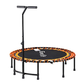 Everfit 48inch Fitness Foldable Trampoline Jumping Rebounder Home Gym Handrail - SportZone.co.nz