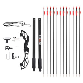 Everfit 55lbs Bow Arrow Set Recurve Takedown Archery Hunting for Beginner Red - SportZone.co.nz