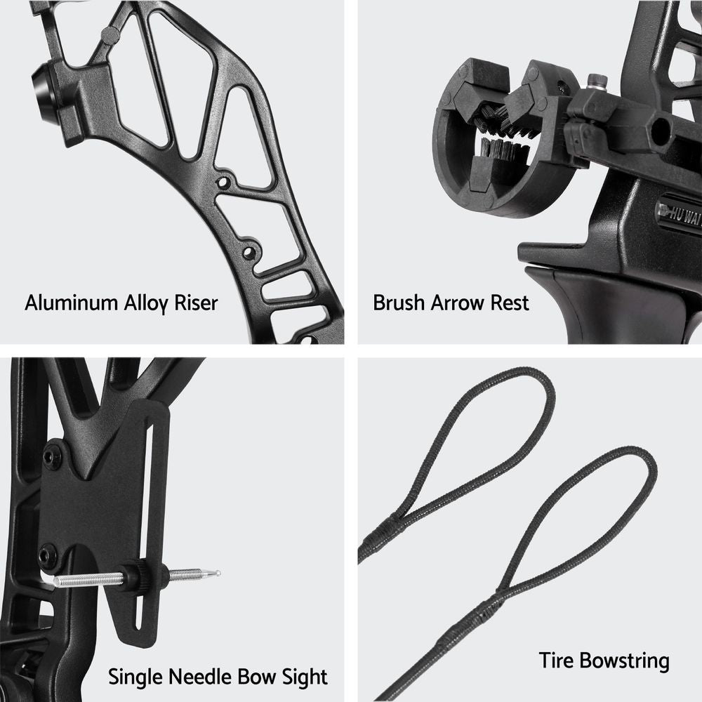Everfit 55lbs Bow Arrow Set Recurve Takedown Archery Hunting for Beginner Red - SportZone.co.nz