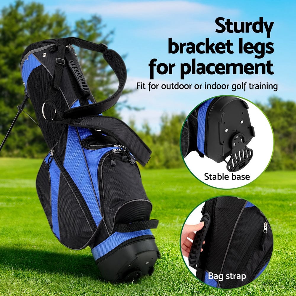 Everfit 6 Way Dividers Golf Bag Stand Insulated Carry Bag Zippered Rain Cover - SportZone.co.nz