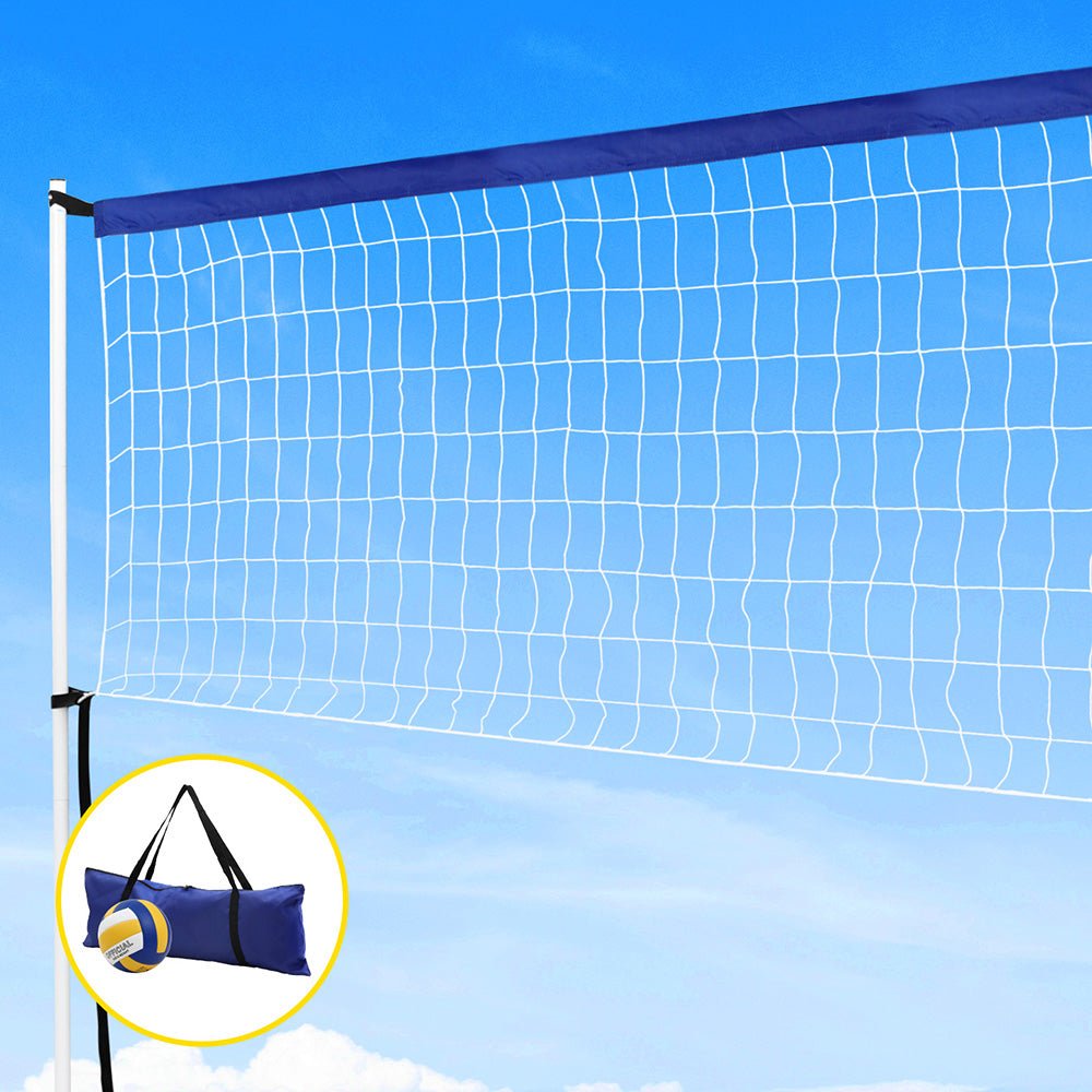 Everfit 6M Portable Volleyball Net Set Adjustable Height Multi - Sport Net with Ball and Bag - SportZone.co.nz
